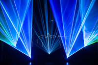 Multi-effect laser show in theater