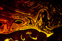 What looks like the colorful reflections on a liquid surface in movement is actually a close-up of fog in a laser tunnel effect enhanced through the use of fog. Laser tunnel effects are probably the most fascinating effects, giving laser light an especially plastic appearance thanks to the generated fog but catching this magic from a close distance is not less fascinating.